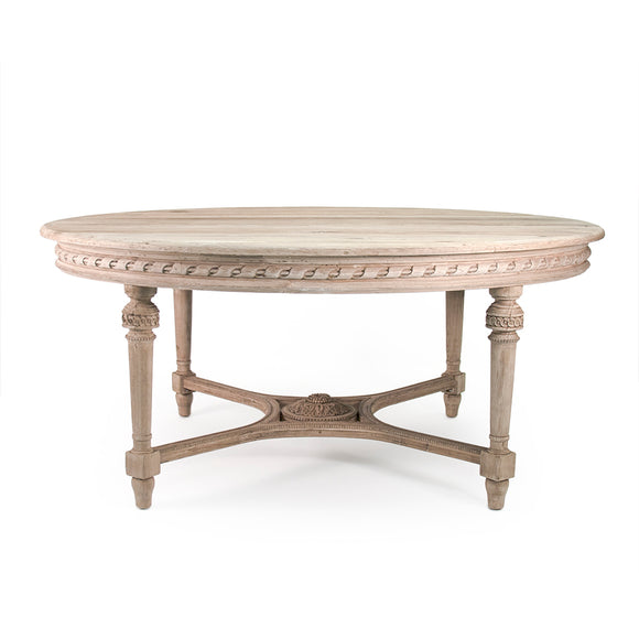 Zentique Houston Dining Table Dry Natural Elm