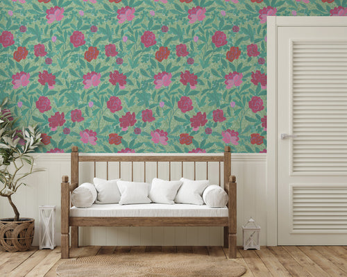 Paule Marrot Large Scale, Floral Bouquet Wallpaper