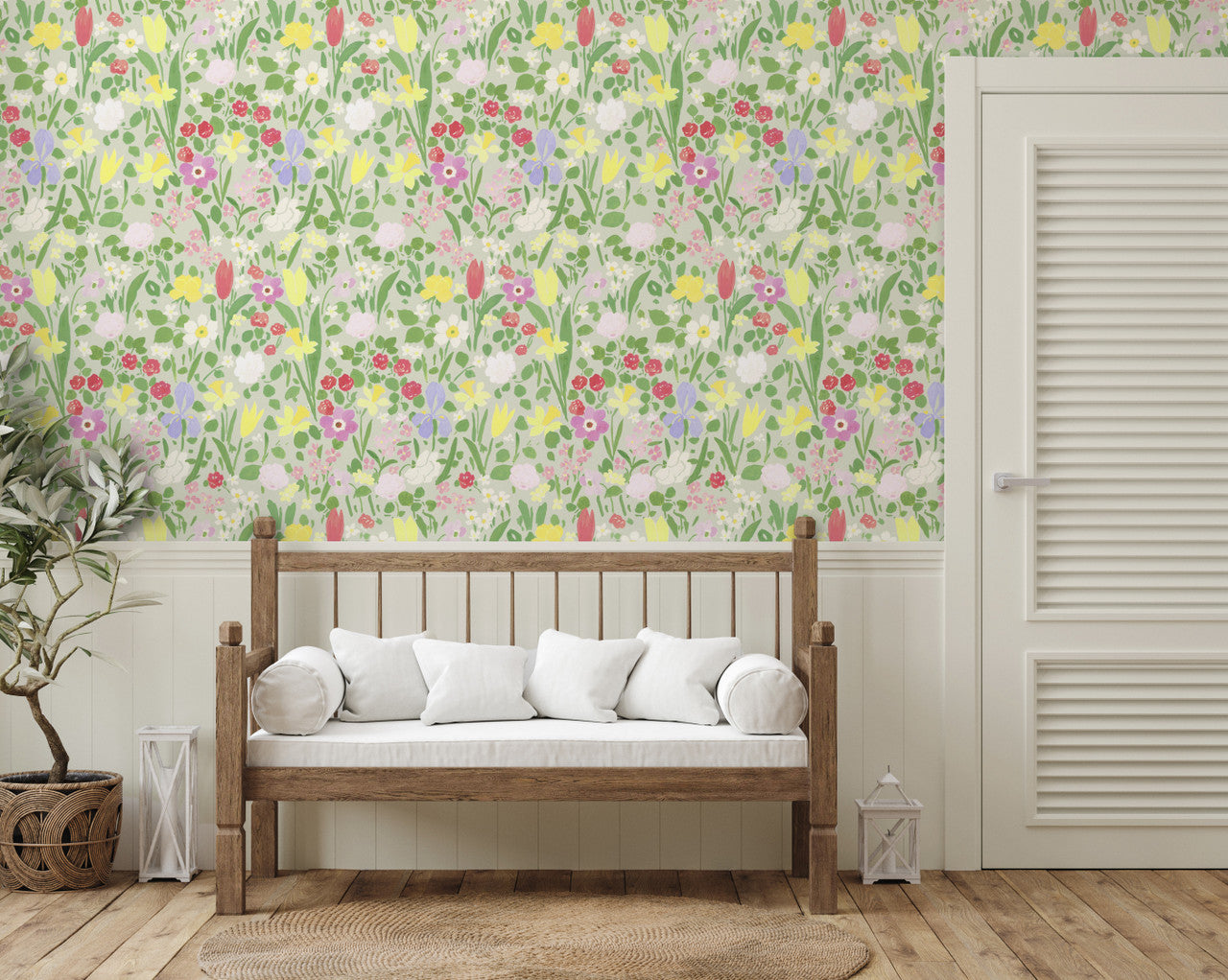 Paule Marrot Large Scale, Daffodils Wallpaper