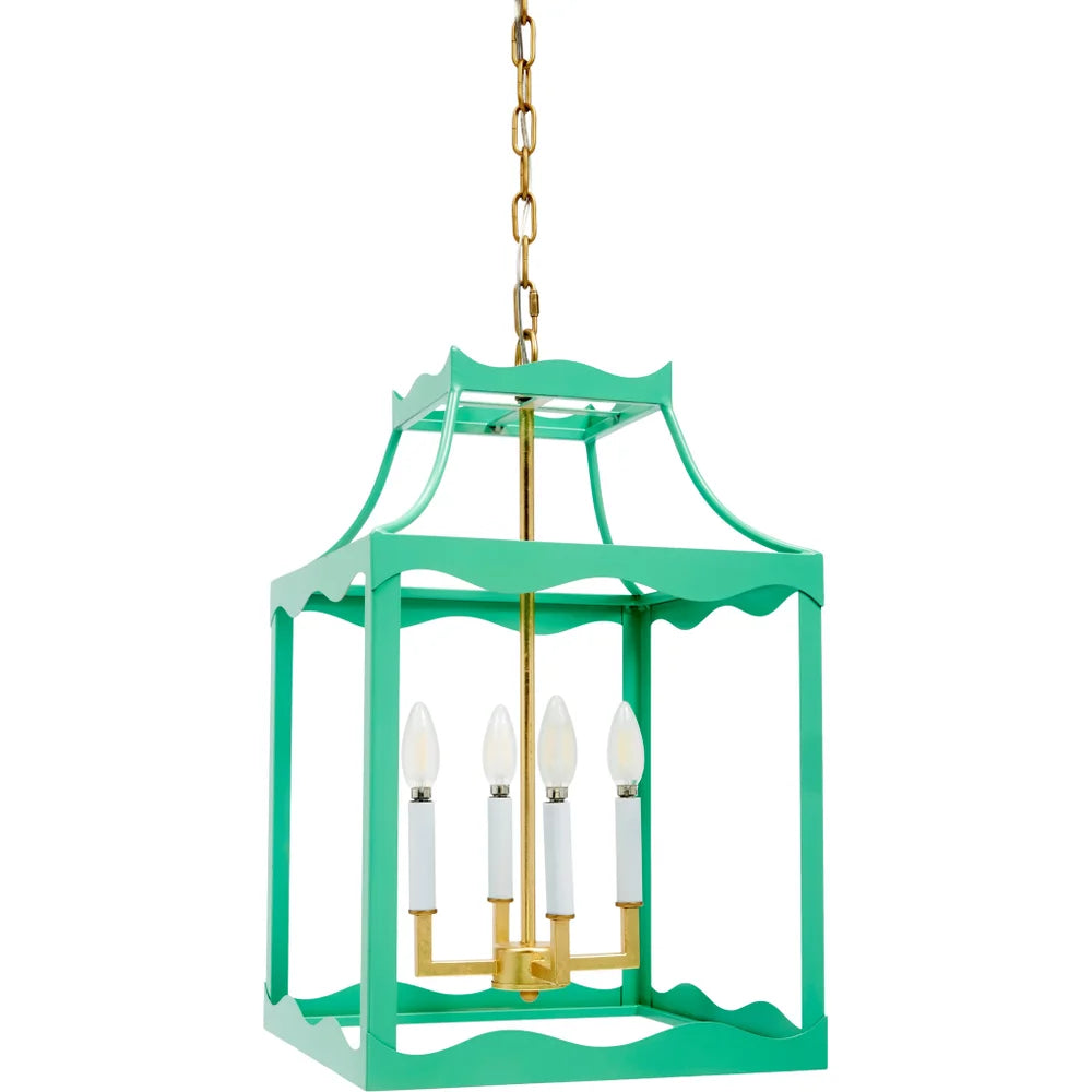 Old World Design Sea Green Sylvie Pendant Light