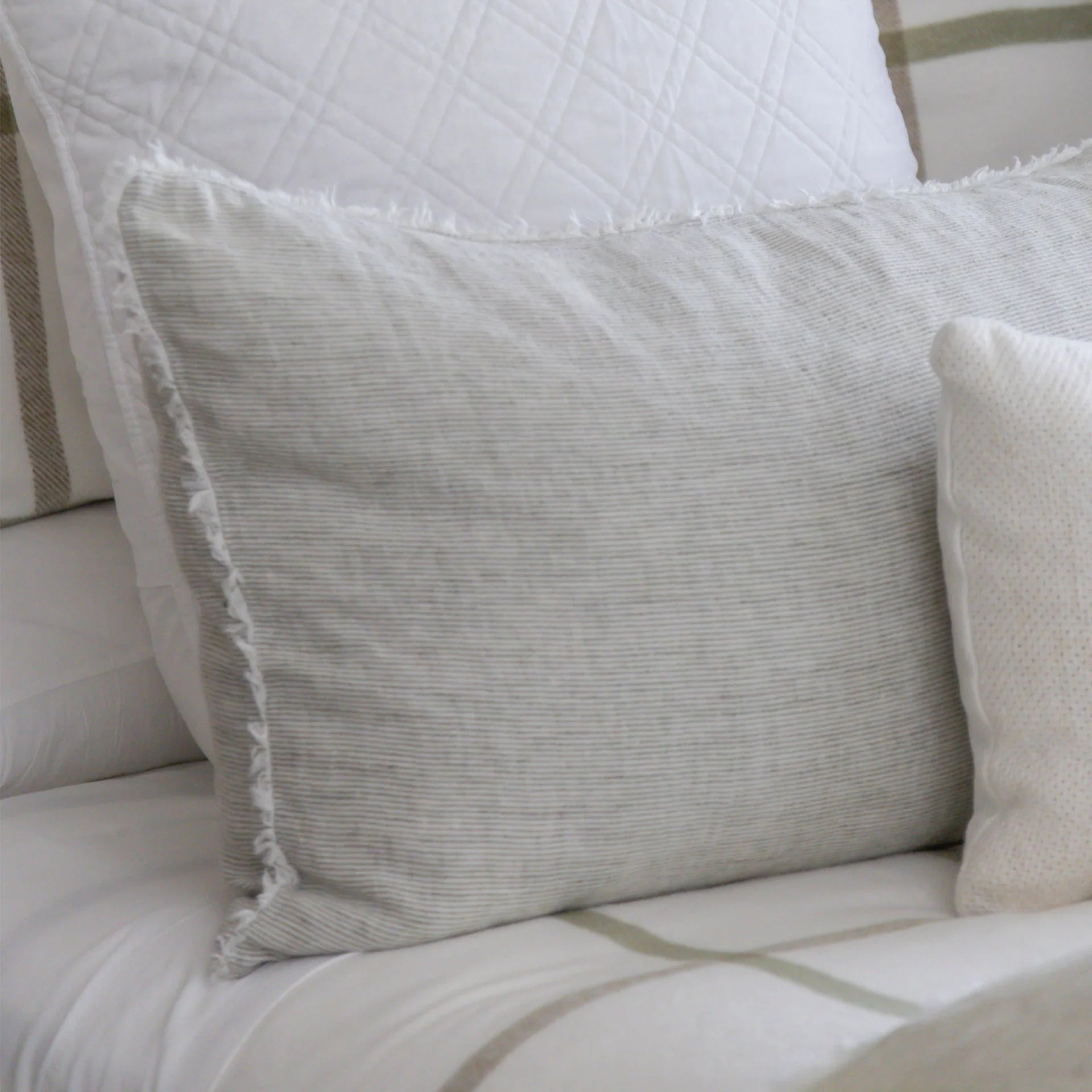 Pom Pom At Home Logan Charcoal Pillow