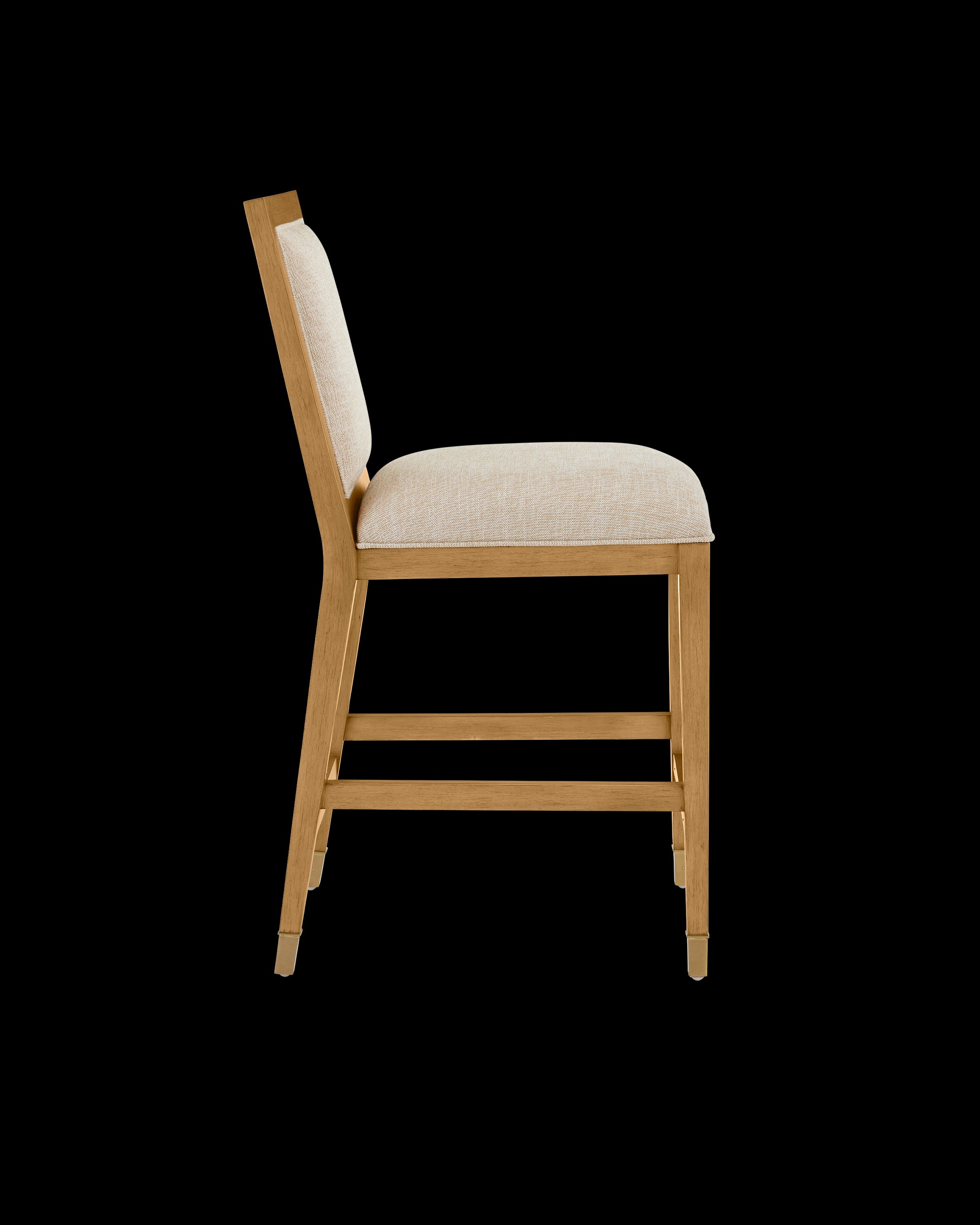 Currey & Company Santos Sea Sand Counter Stool, Liller Malt