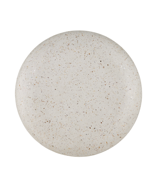 Currey & Company Cusani Ivory Terrazzo Stool