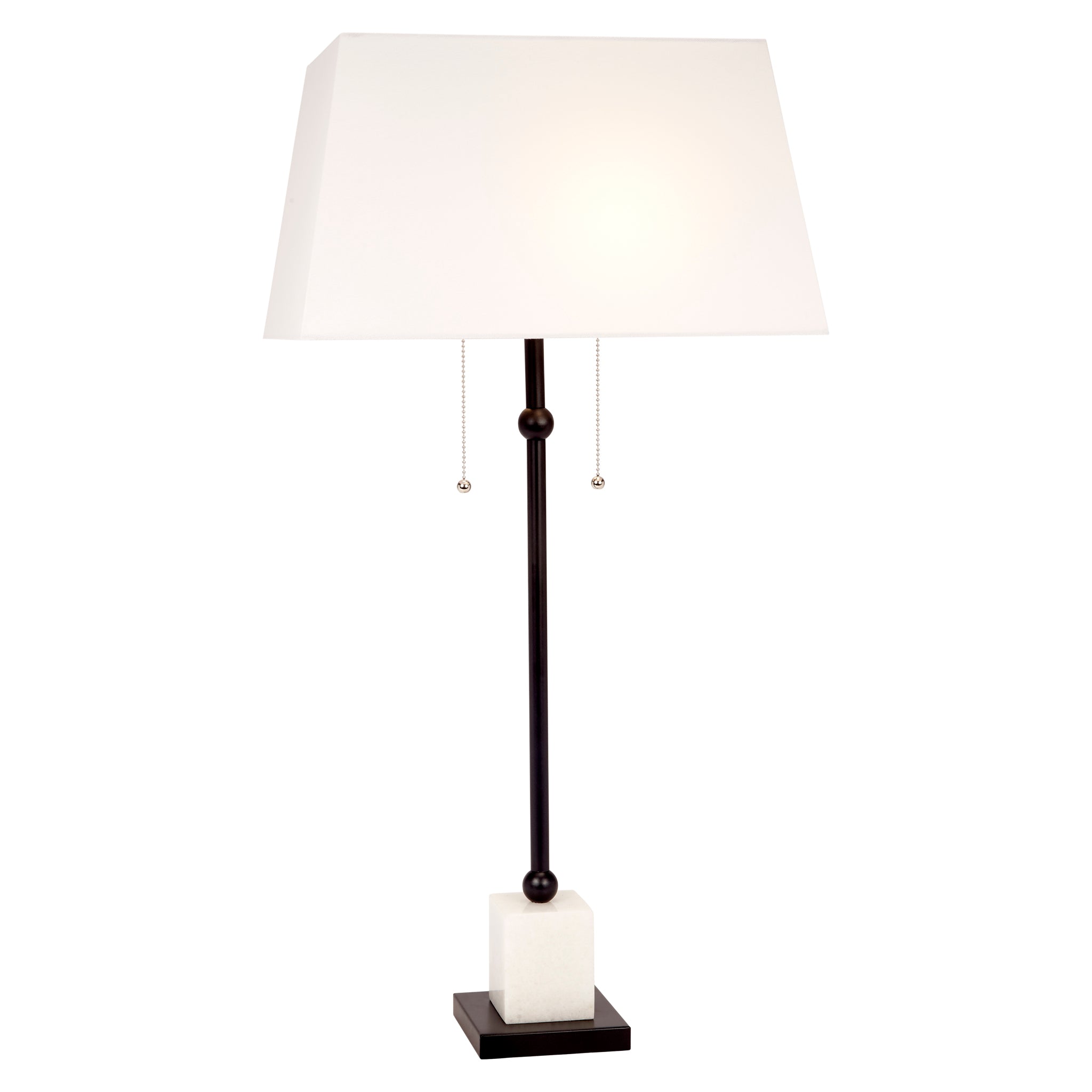 Old World Design Maya Black and White Lamp