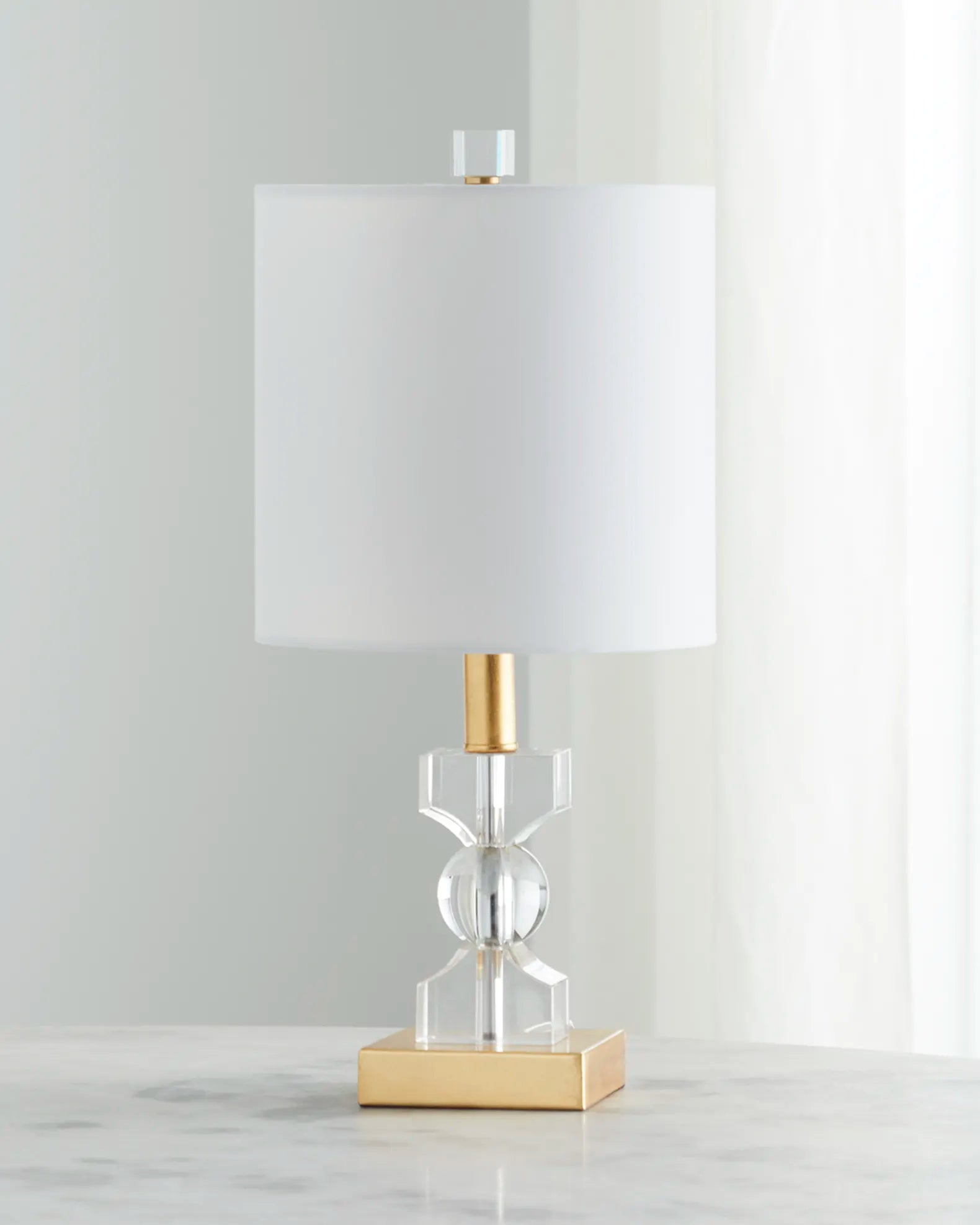 Old World Design Mini Crystal Kingston Lamp