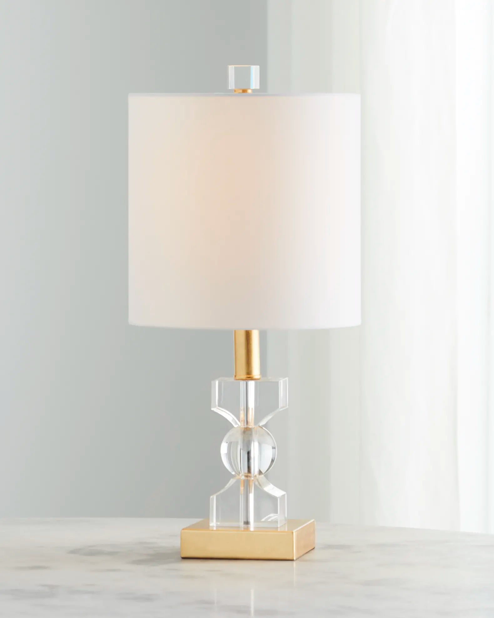 Old World Design Mini Crystal Kingston Lamp