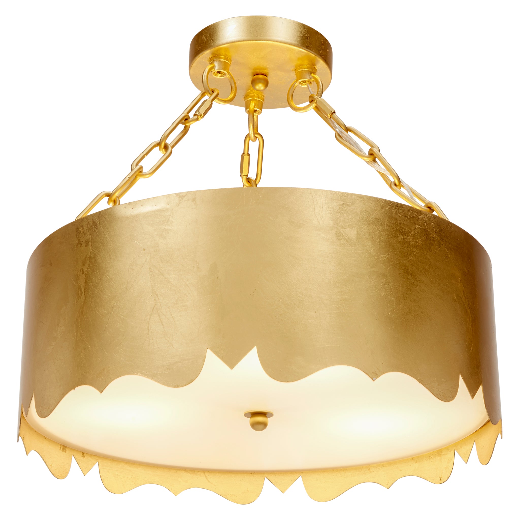Old World Design Mollie Pendant Light with Gold Accents