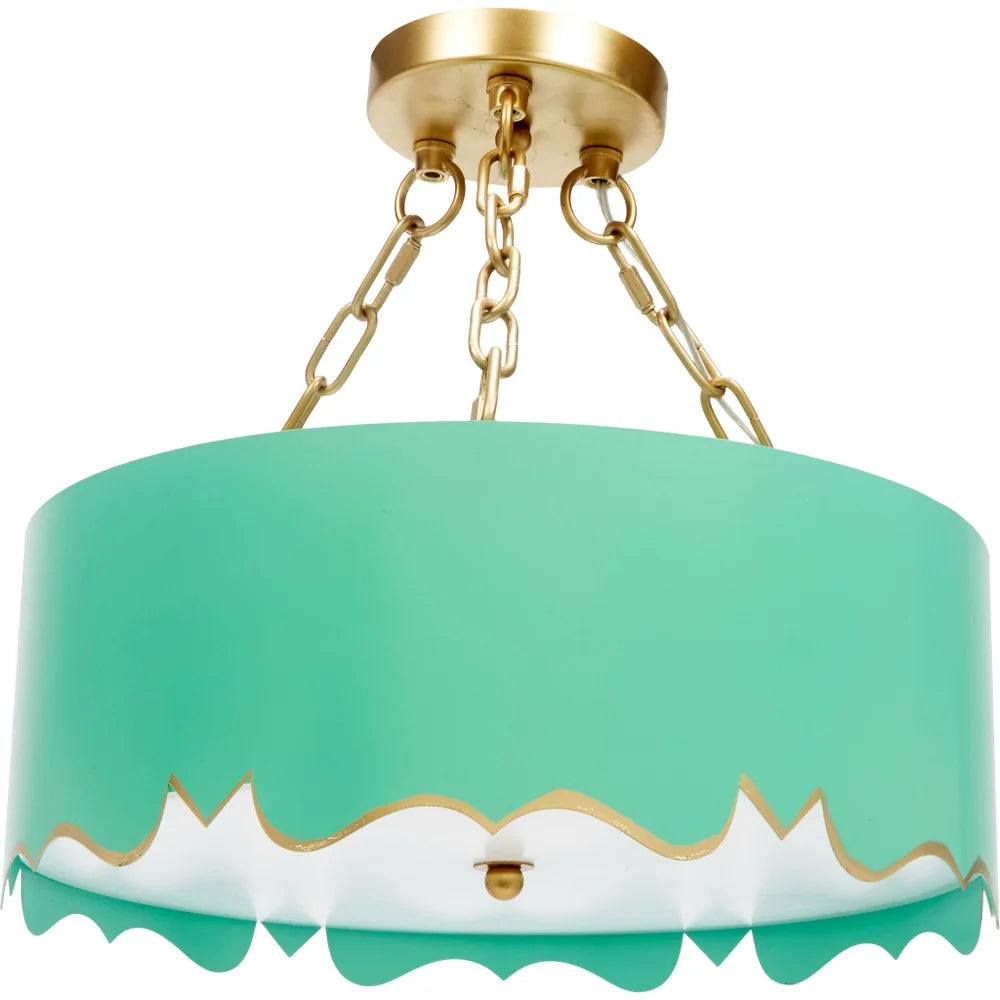 Old World Design Mollie Pendant Light with Gold Accents
