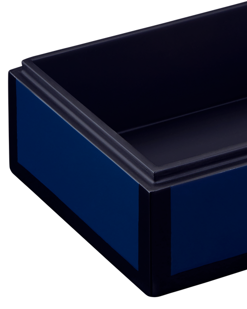 Currey & Company Navy Lacquer Box Set Of 2