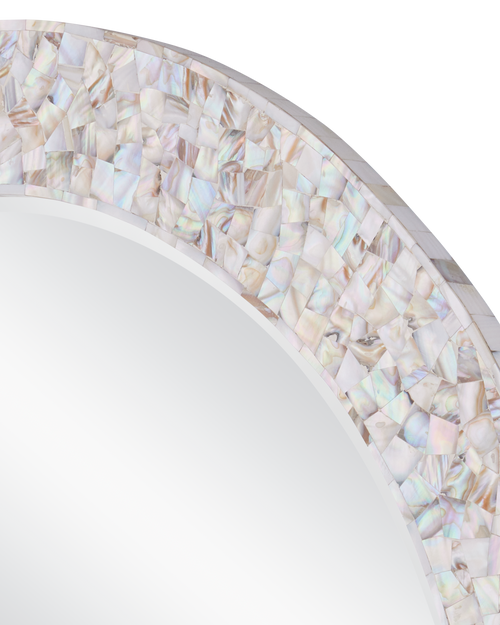 Currey & Company Uma Mother Of Pearl Round Mirror