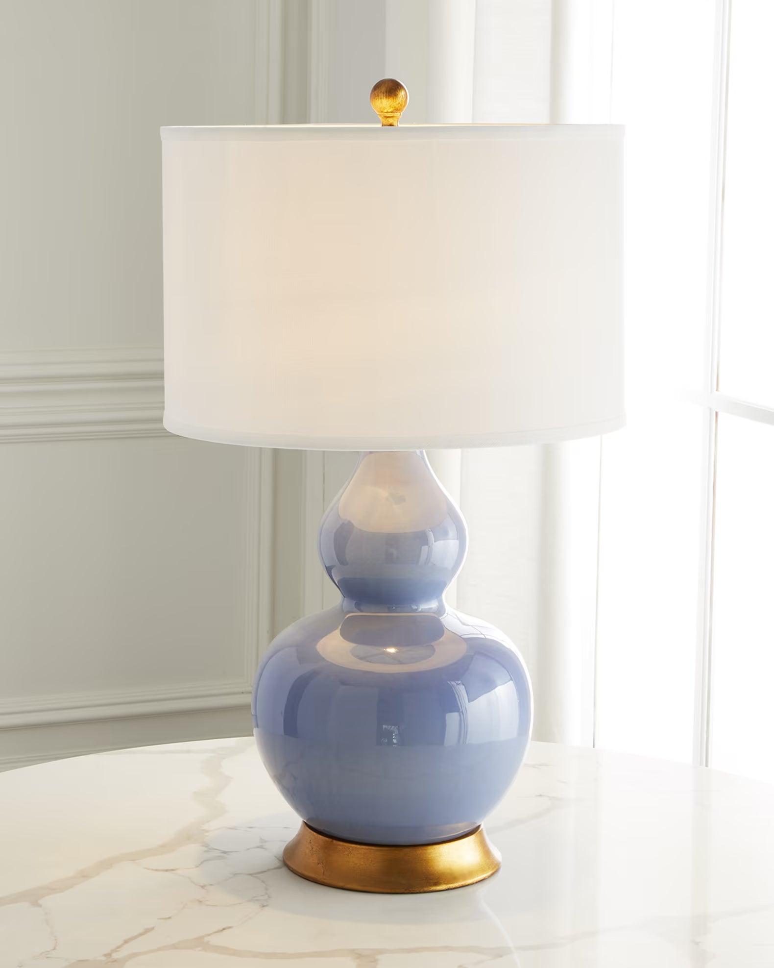 Old World Designs Parisian Blue Lamp
