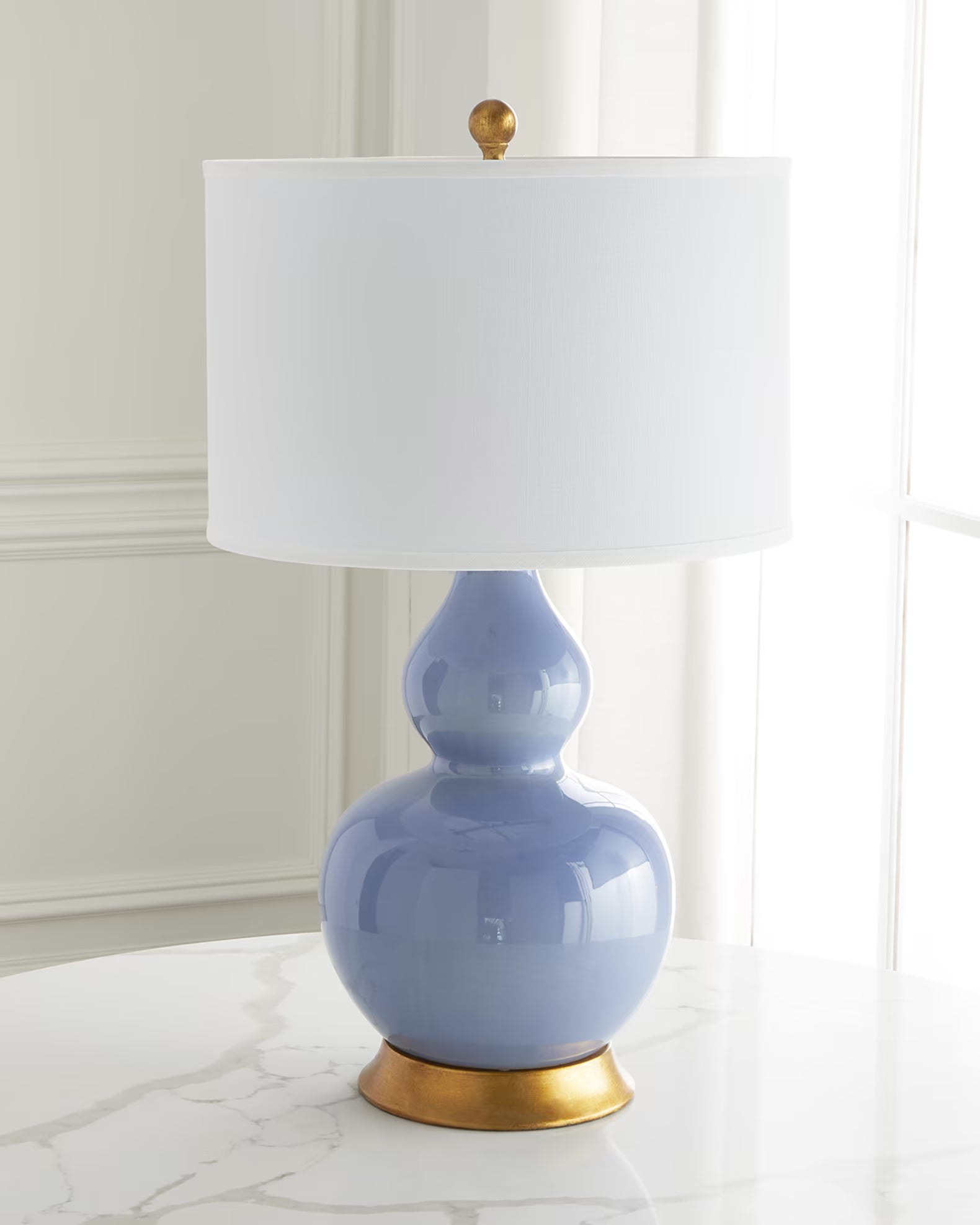 Old World Designs Parisian Blue Lamp