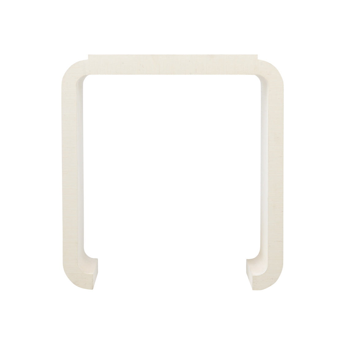 Wildwood Notched Waterfall Console in Grasscloth