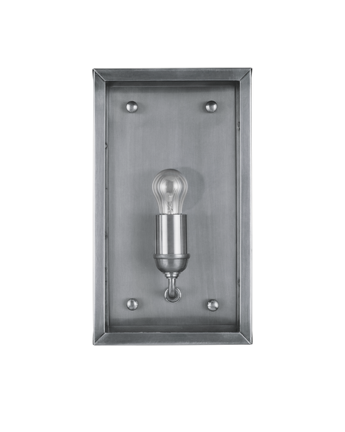 Currey & Company Royster Silver Outdoor Wall Sconce