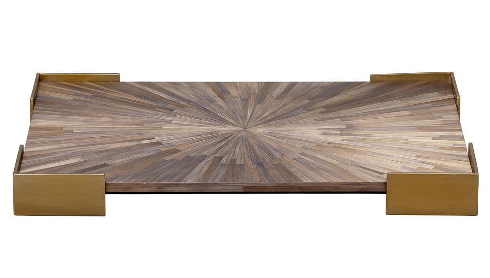 Jamie Young Palm Marquetry Tray