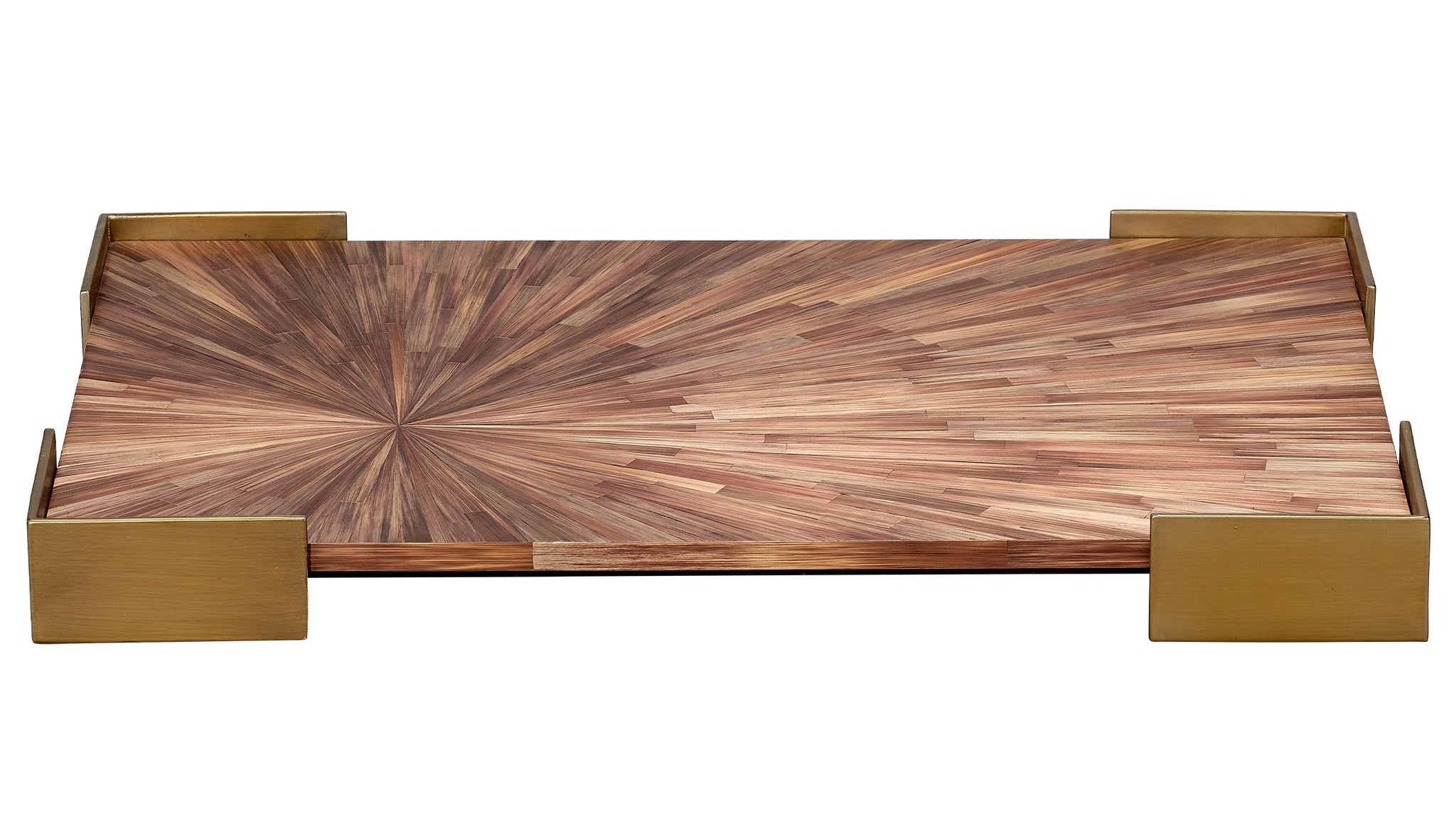 Jamie Young Palm Marquetry Tray