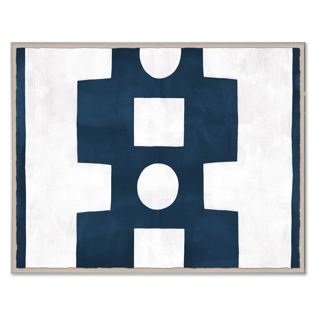 Paule Marrot Blue and White Abstract Art