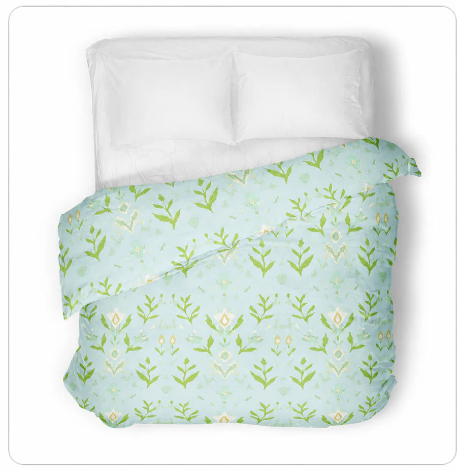 Laura Park Petal Garden Aqua Bedding Collection