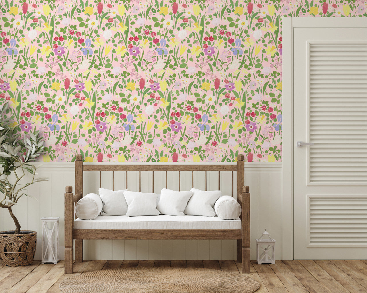 Paule Marrot Large Scale, Daffodils Wallpaper