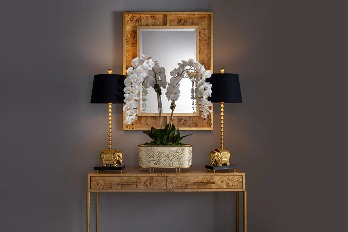 Port 68 Royal Gold Elephant Lamp, Set of2