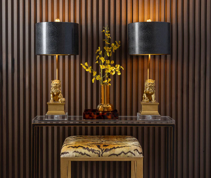 Port 68 Dynasty Accent Lamp Gold, Set of 2