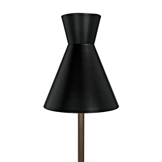 Noir Thinking Cap Floor Lamp