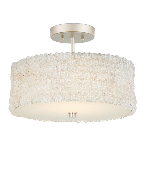 Currey & Company Florecitas 22" Glass Flower Convertible Semi Flush Mount