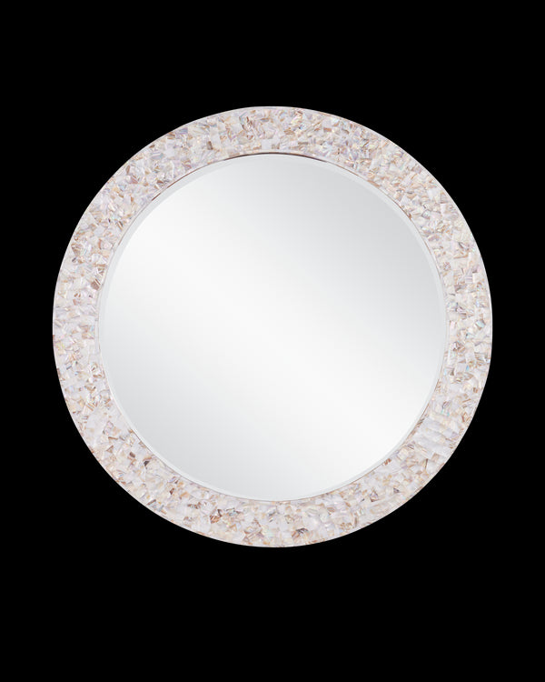 Currey & Company Uma Mother Of Pearl Round Mirror