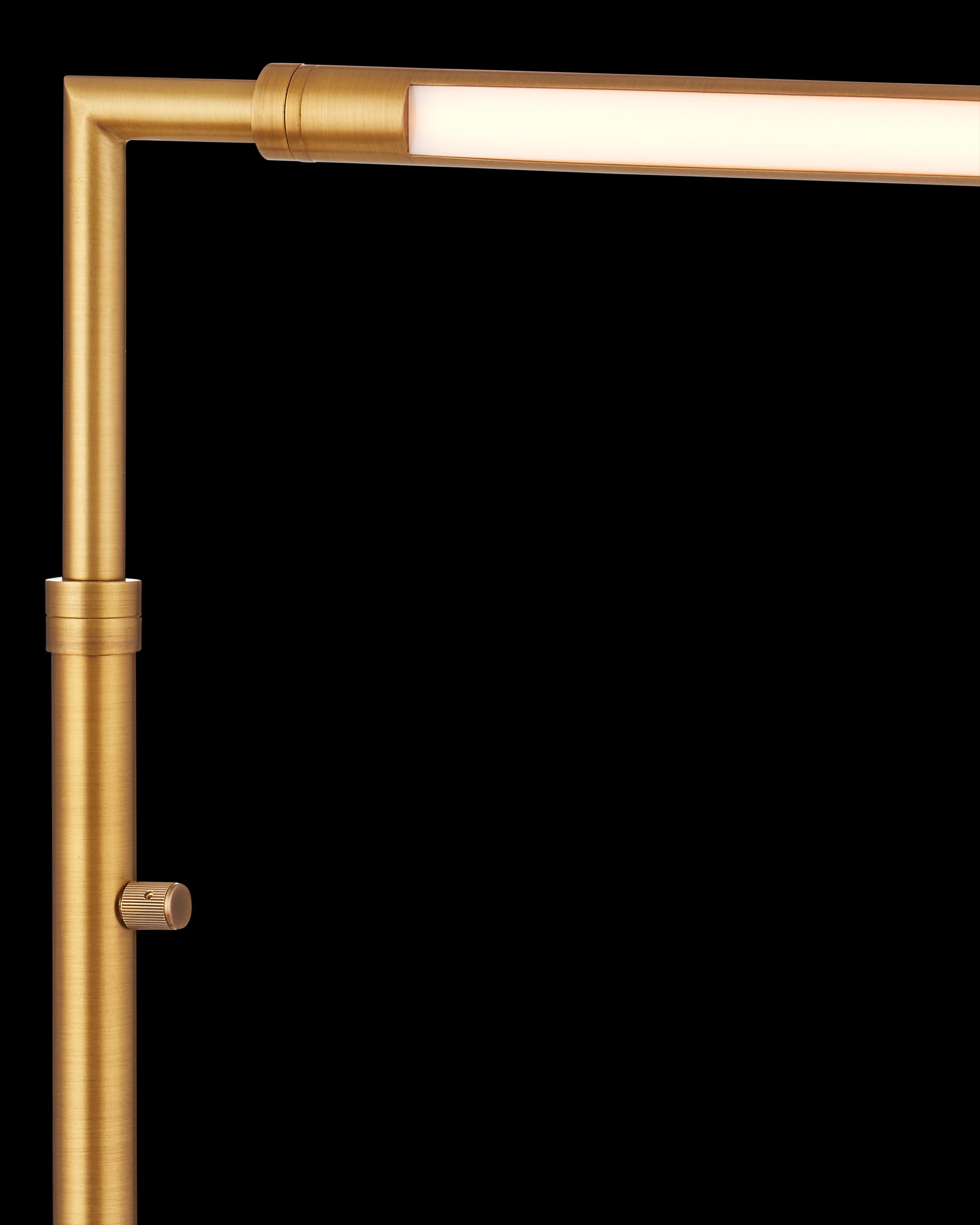 Currey & Company Autrand Brass Floor Lamp