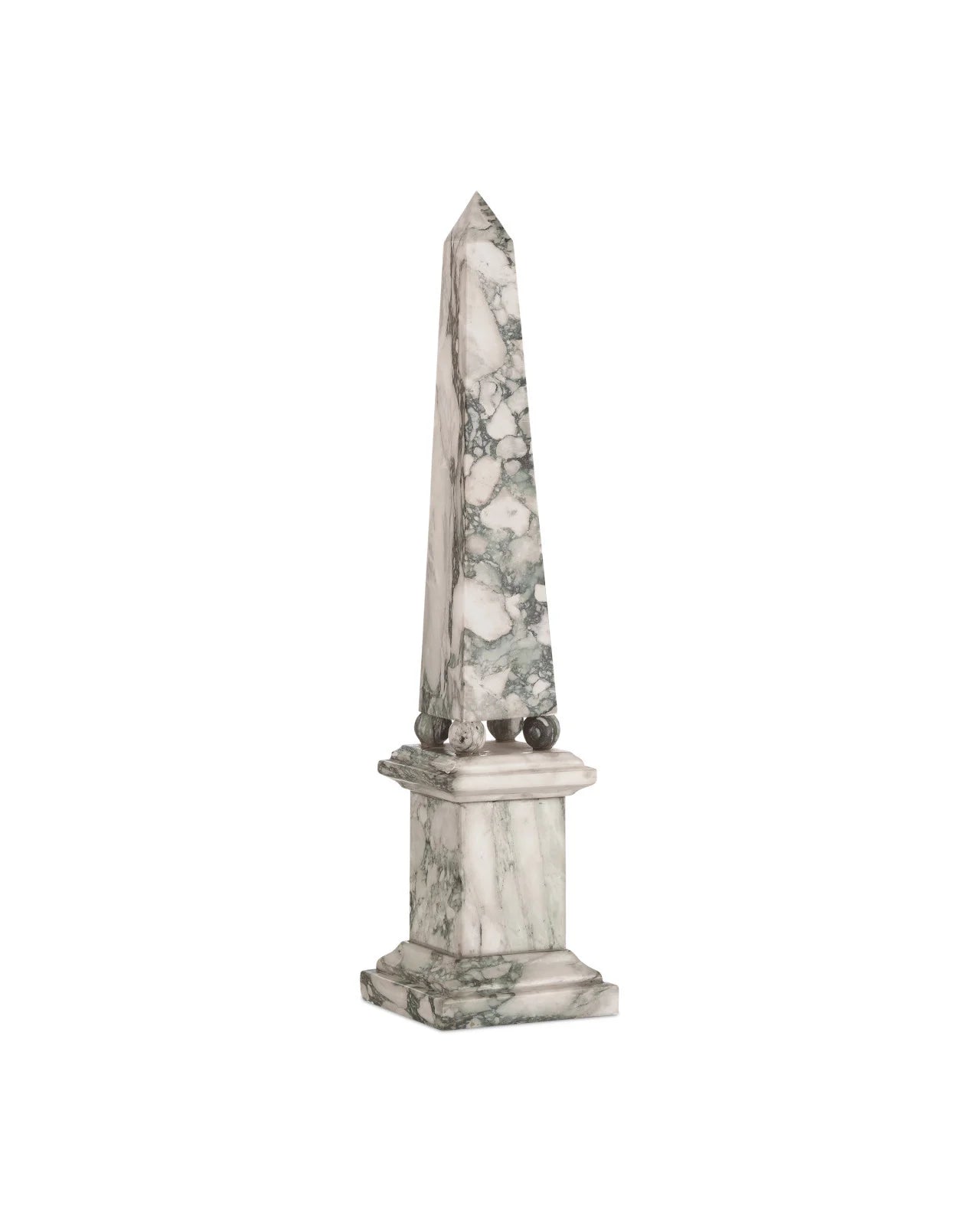 Currey & Company 22" Sorority Medium Marble Obelisk