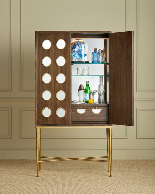 Currey & Company Colette Bar Cabinet