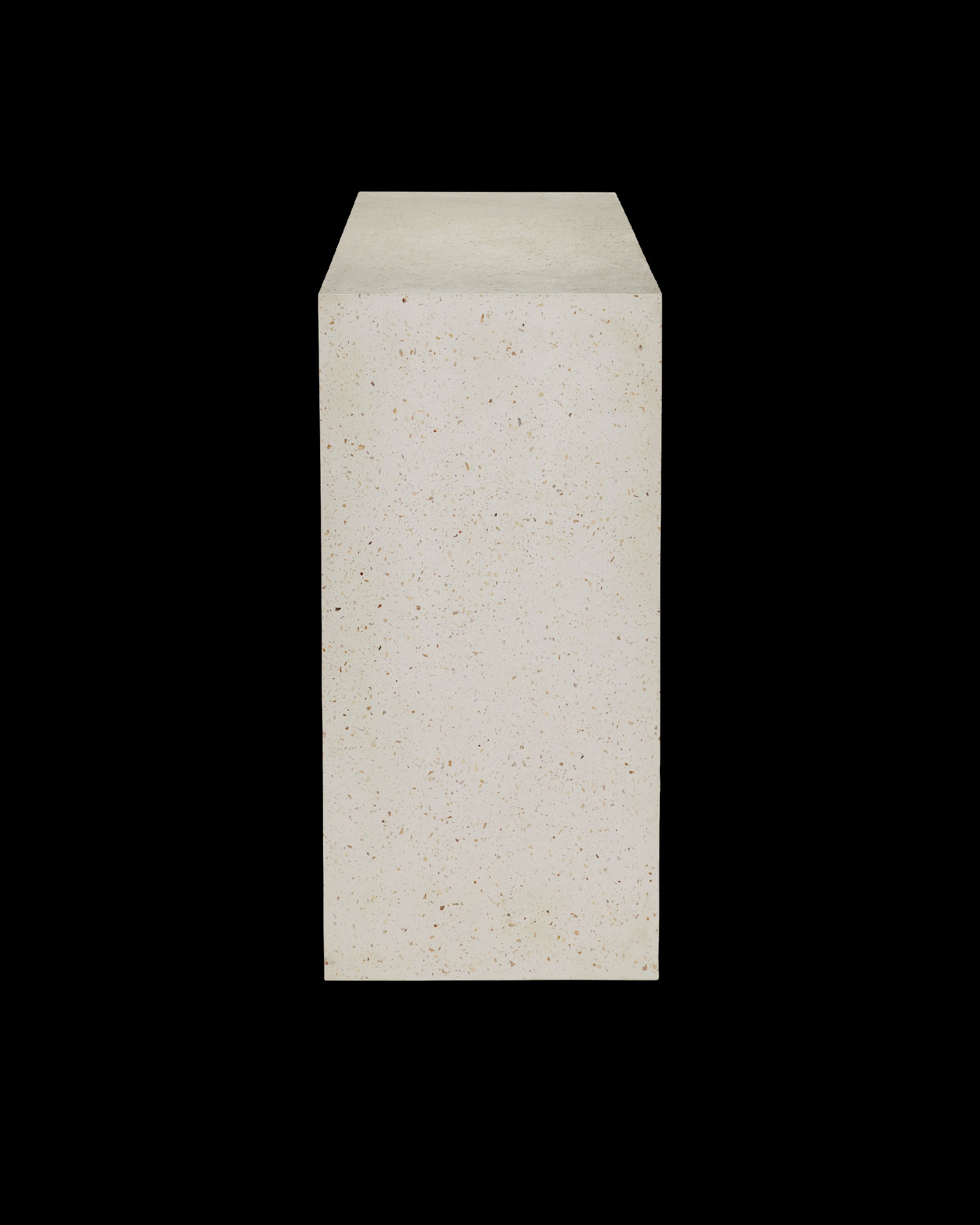 Currey & Company Carson Ivory Terrazzo Console Table