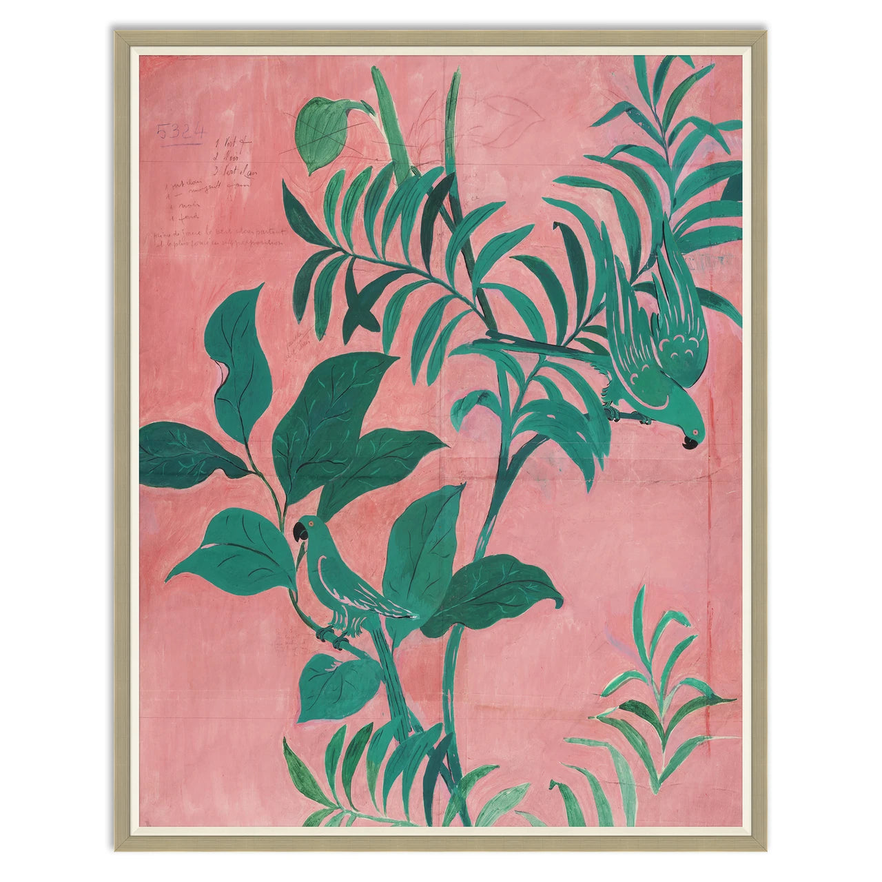 Paule Marrot Pink Birds Artwork