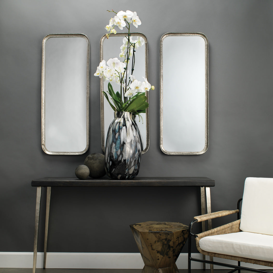 Jamie Young Capital Rounded Rectangular Wall Mirror
