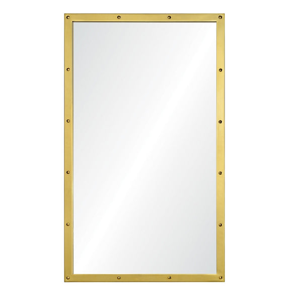 Suzanne Kasler for Mirror Home, Brass Rectangular Wall Mirror