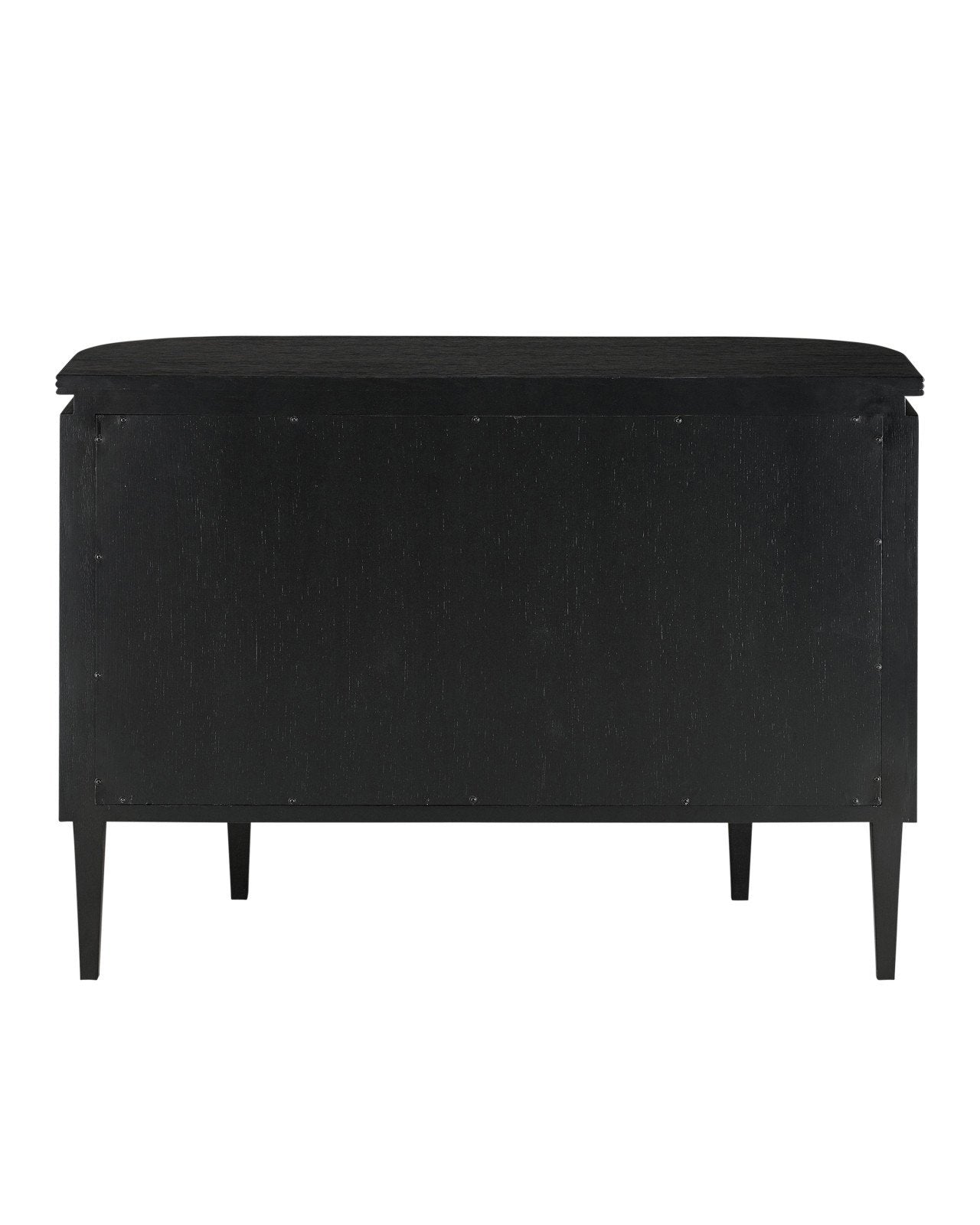 Briallen Black Demi-Lune Cabinet by Currey and Company