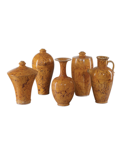 Currey & Company Romulus Vase Set Of 5