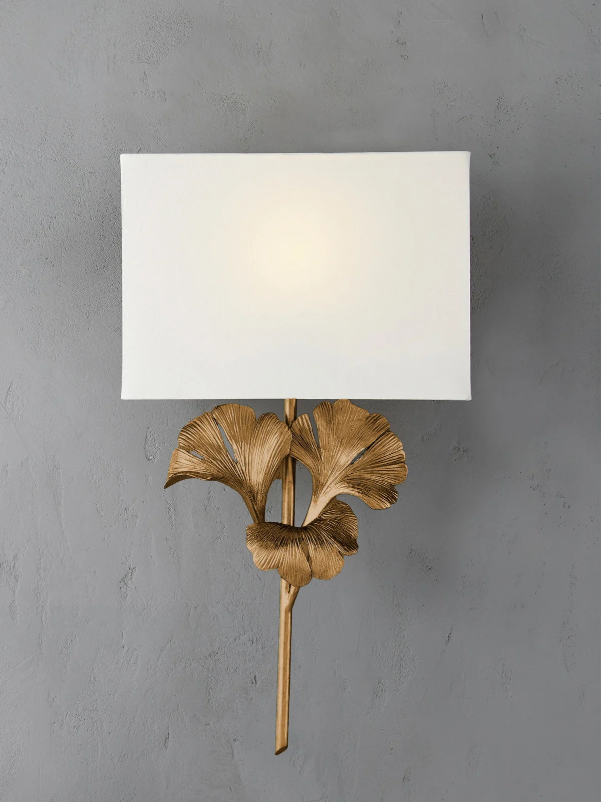 Currey & Company Gingko Gold Wall Sconce