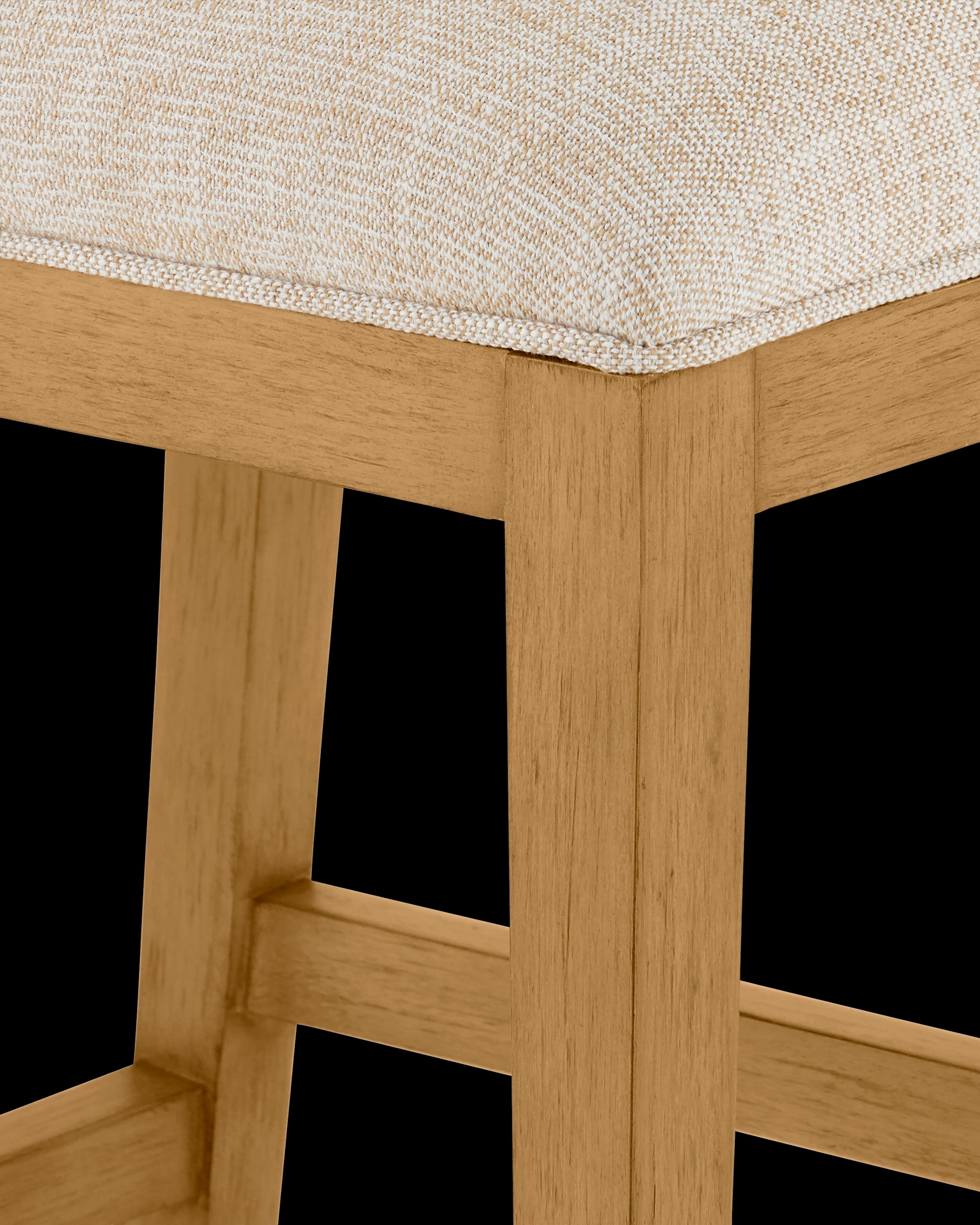 Currey & Company Santos Sea Sand Bar Stool, Liller Malt