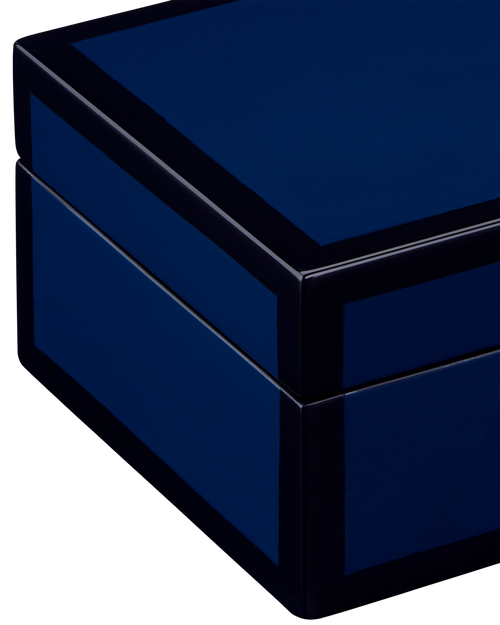 Currey & Company Navy Lacquer Box Set Of 2