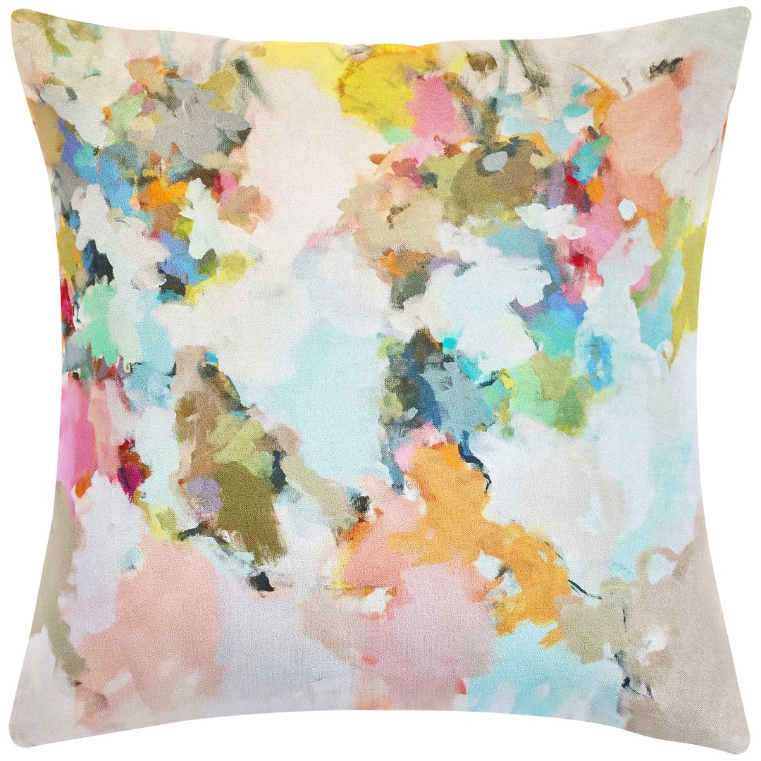 Under the Sea Linen Cotton Pillow by Laura Park
