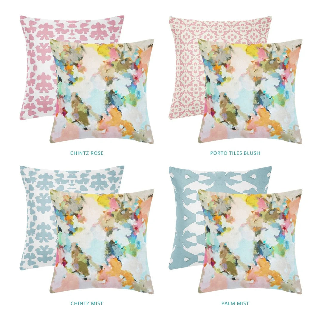 Under the Sea Linen Cotton Pillow by Laura Park