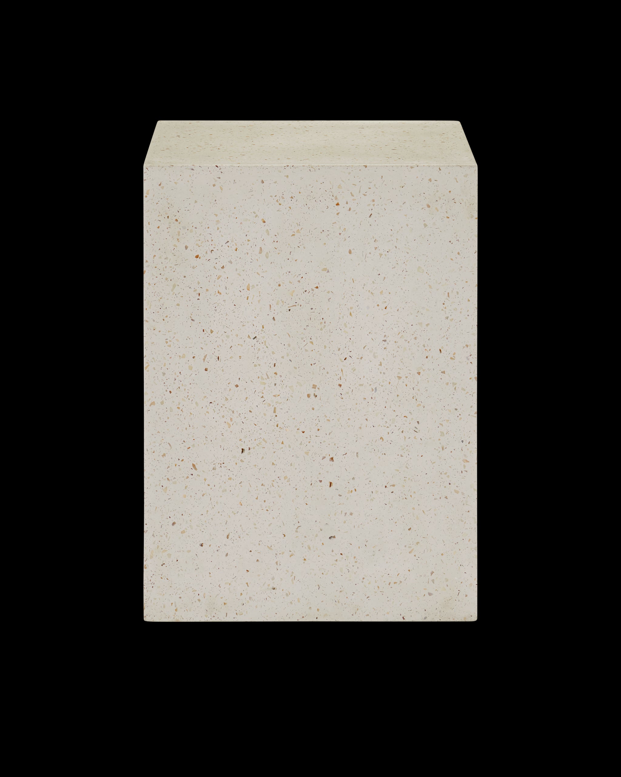 Currey & Company Carson Ivory Terrazzo Accent Table