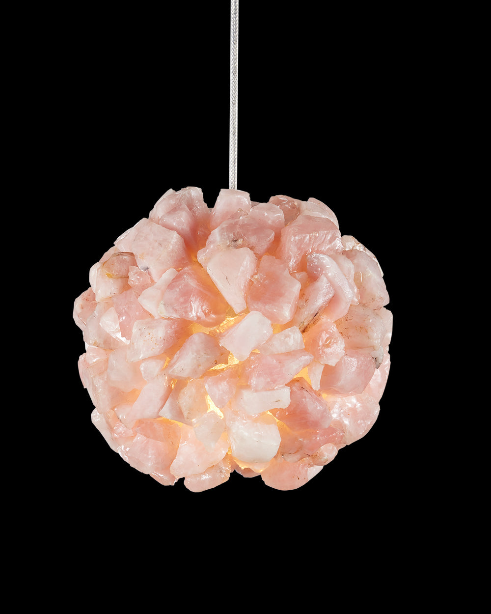 Currey & Company Clio Pink Pendant