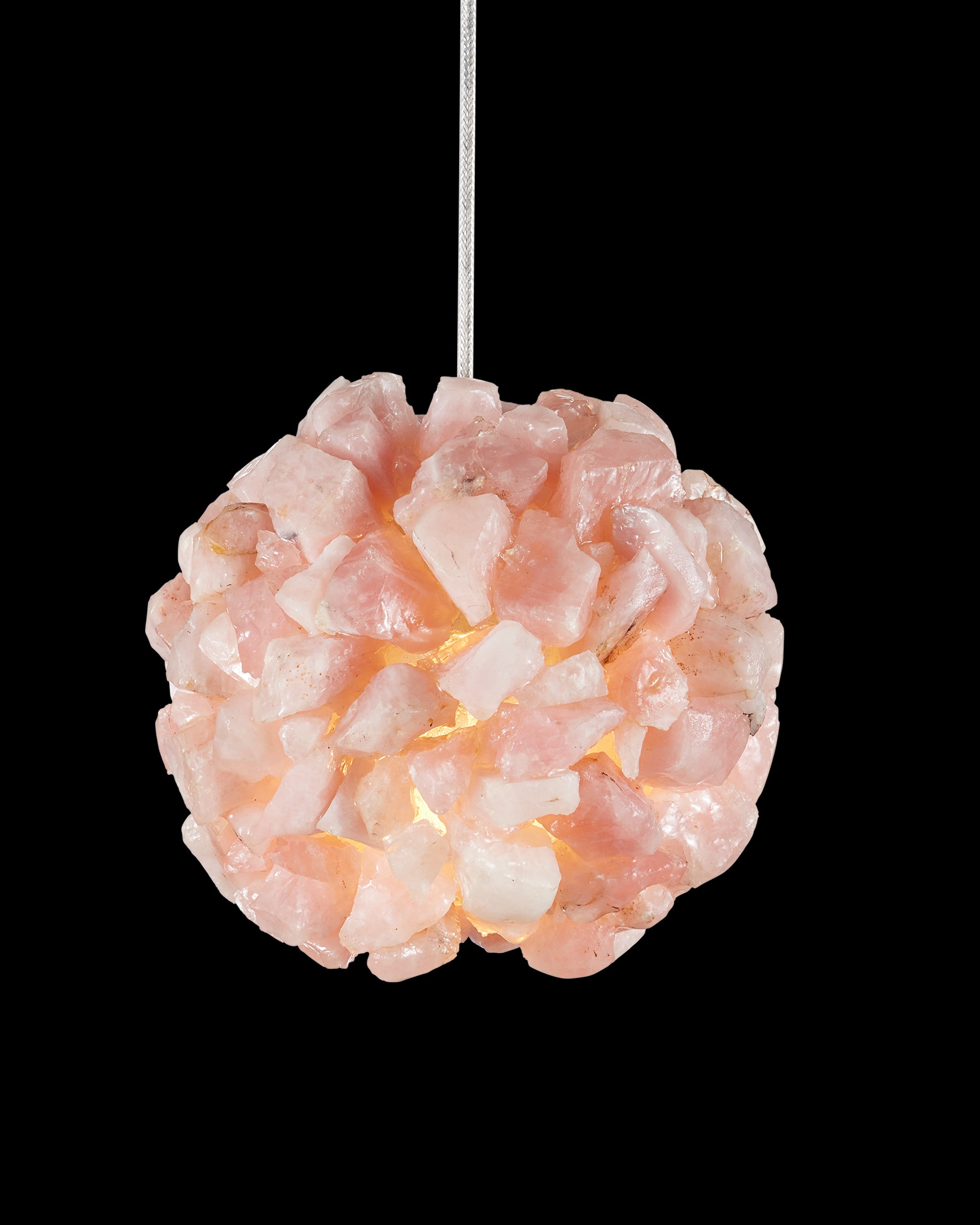 Currey & Company Clio Pink Pendant