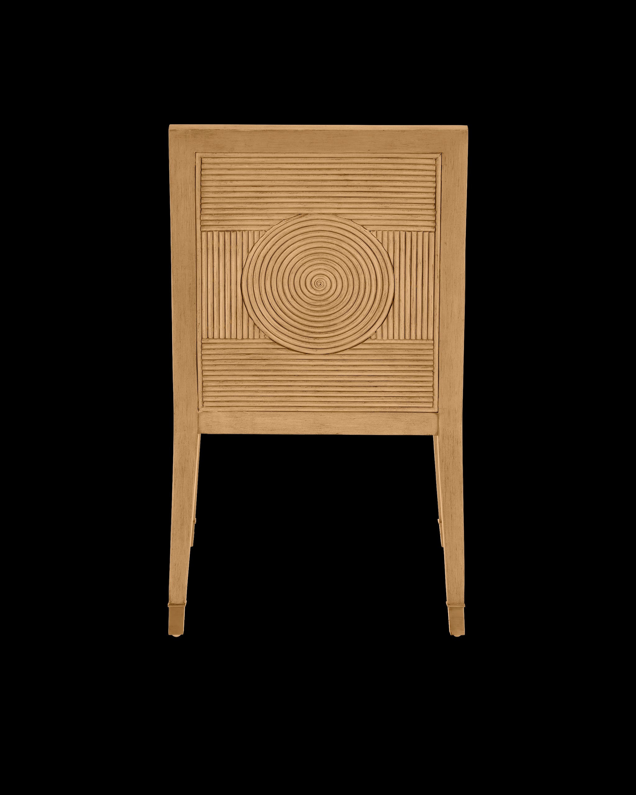 Currey & Company Santos Sea Sand Side Chair, Liller Malt