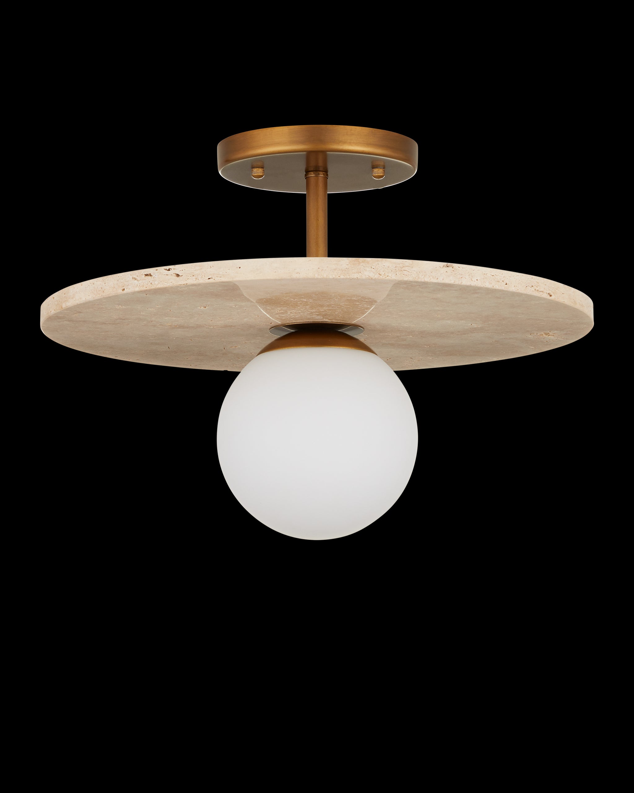 Currey & Company Apricity Semi Flush Mount