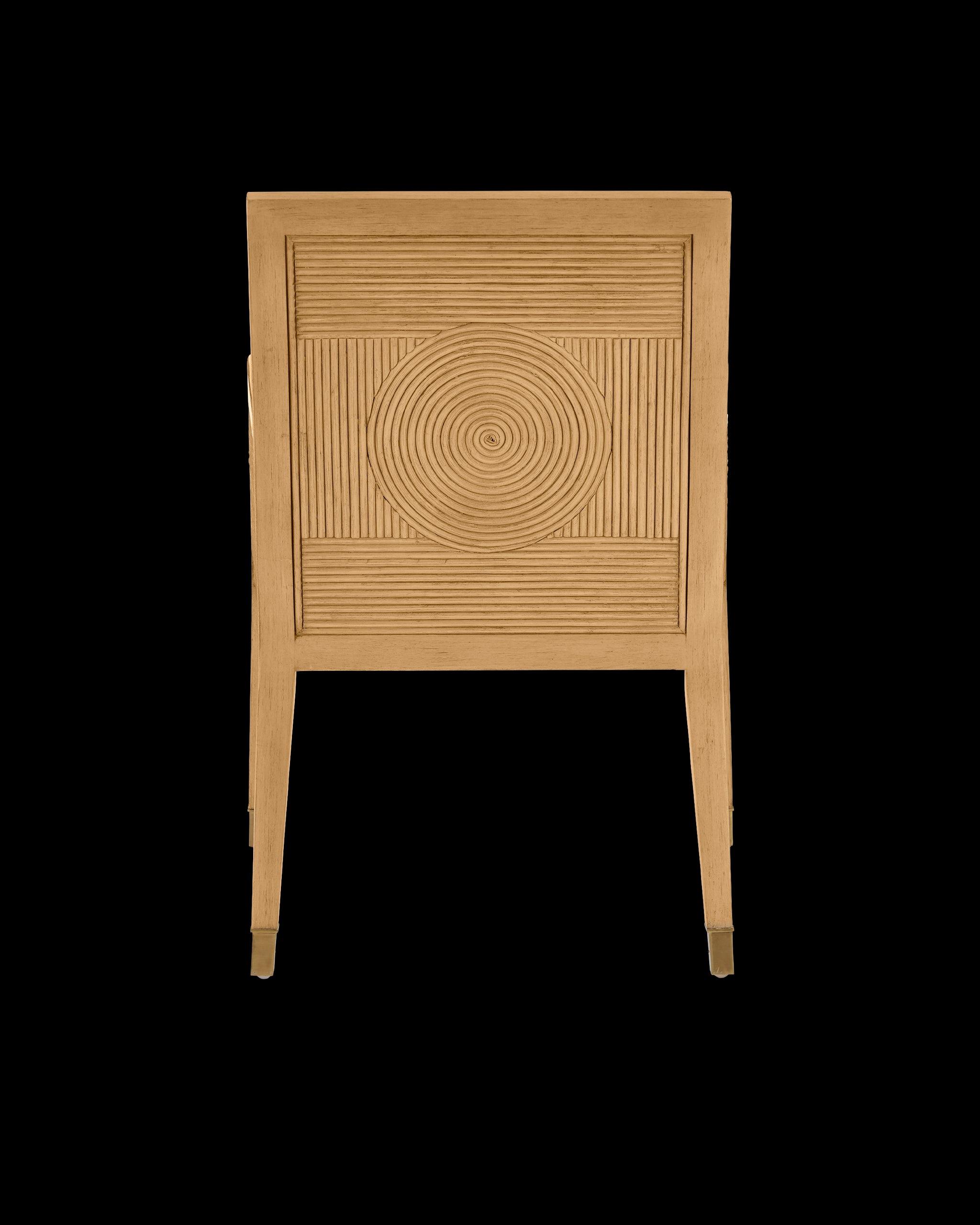 Currey & Company Santos Sea Sand Armchair, Liller Malt