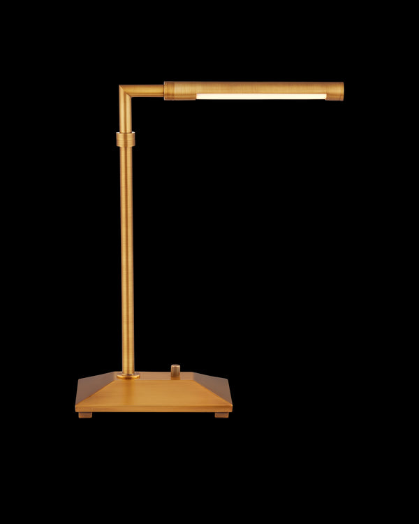 Currey & Company Autrand Brass Desk Lamp