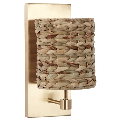 Jules Wall Sconce with Woven Water Hycinth Shade